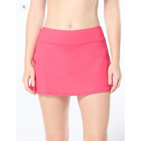 Beach House Coral Paloma Beach Emma Pull On Skort Skirt Swim Bottom Size 18W UPF - Picture 1 of 3